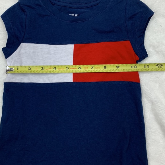 Tommy Hilfiger Toddler Girls Logo Flag T-Shirt Size 4T - Picture 3 of 6